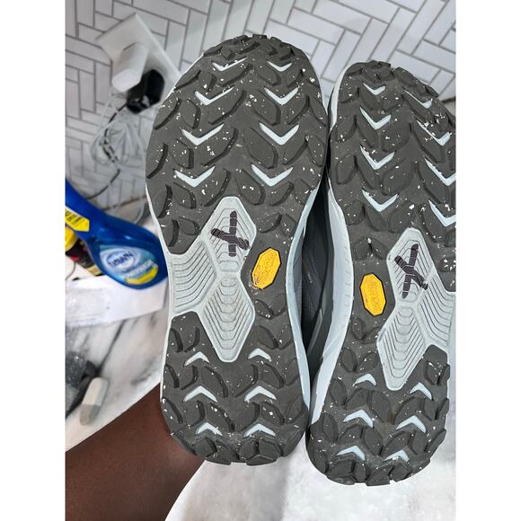 HOKA One One Transport GTX Men’s Size 10.5 Gray Gore-Tex Waterproof Trail Shoes - Picture 12 of 16